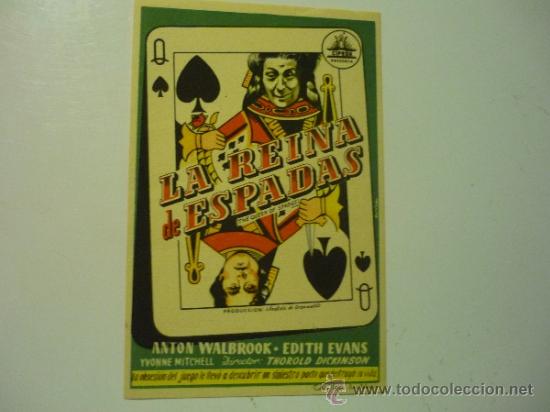 Cine: programa la reina de espadas .- anton walbrook - Foto 1