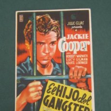 Cine: PROGRAMA DE CINE - EL HIJO DEL GANGSTER - 1938 - DOBLADO . Lote 39265699