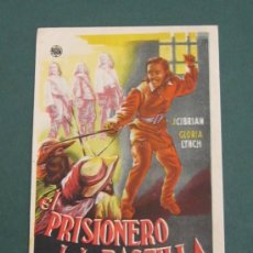Cine: PROGRAMA DE CINE - EL PRISIONERO DE LA BASTILLA - 1943 - DOBLADO. Lote 39283698