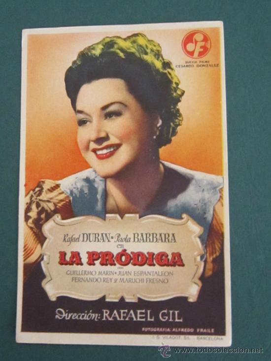 Cine: PROGRAMA DE CINE - LA PR&Oacute;DIGA - 1946 - Foto 1