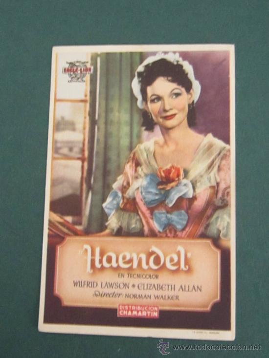 Cine: PROGRAMA DE CINE - HAENDEL - 1942 - DOBLADO - Foto 1