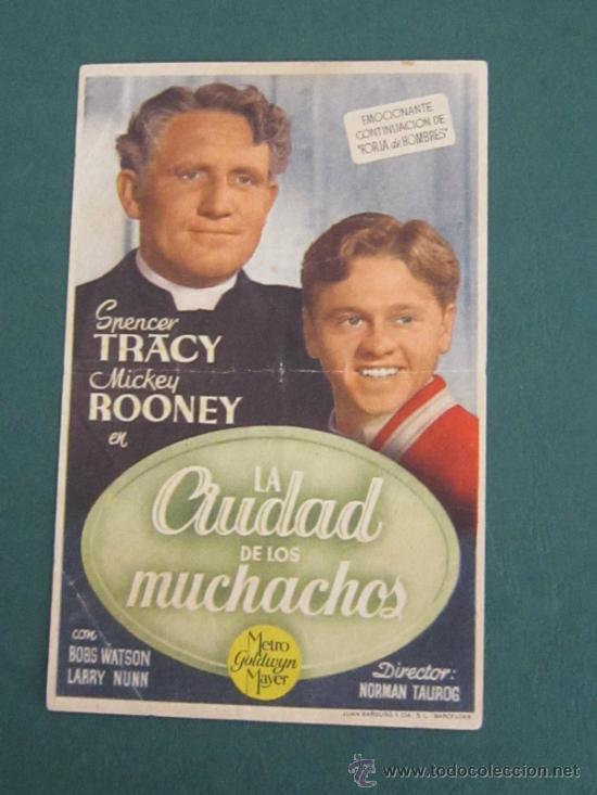 Cine: PROGRAMA DE CINE - LA CIUDAD DE LOS MUCHACHOS - 1941 - DOBLADO - Foto 1