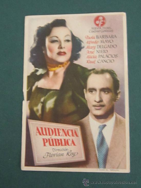 Cine: PROGRAMA DE CINE - AUDIENCIA P&Uacute;BLICA - 1946 - Foto 1
