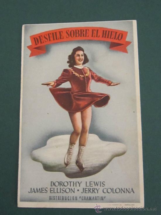 Cine: PROGRAMA DE CINE - DESFILE SOBRE EL HIELO - 1941 - DOBLADO - Foto 1