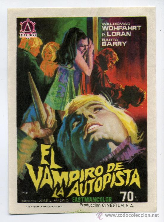 Cine: EL V&Aacute;MPIRO DE LA AUTOPISTA, con Barta Barry. - Foto 1