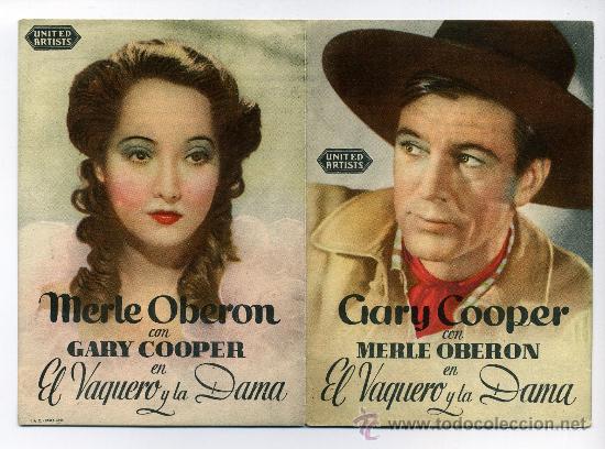 Cine: EL VAQUERO Y LA DAMA, con Gary Cooper. - Foto 1