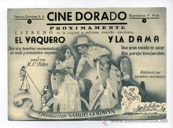 Cine: EL VAQUERO Y LA DAMA, con Gary Cooper. - Foto 2