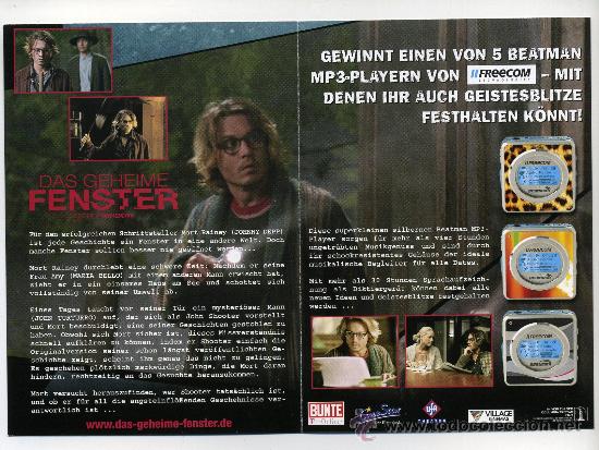 Cine: LA VENTANA SECRETA, con Johnny Depp. - Foto 2