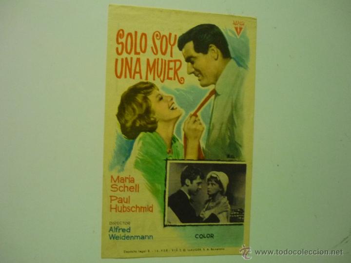 Cine: programa solo soy una mujer - maria schell-publicidad bartrina reus - Foto 1