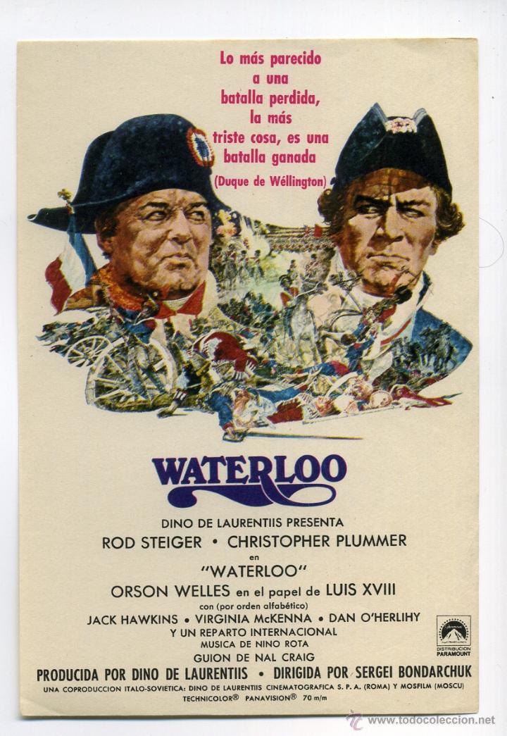 Cine: WATWERLOO, con Orson Welles. - Foto 1