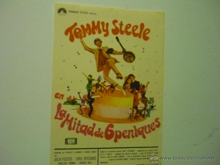 Cine: PROGRAMA LA MITAD DE 6 PENIQUES- TOMMY STEELE - Foto 1