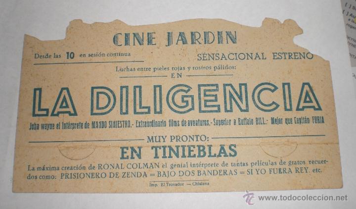 Cine: Programa de Cine - LA DILIGENCIA (Cine Jardin - Chiclana) - Foto 2