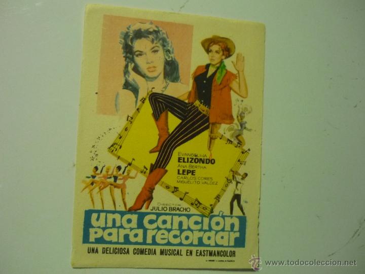 Cine: PROGRAMA UNA CANCION PARA RECORDAR.- - Foto 1