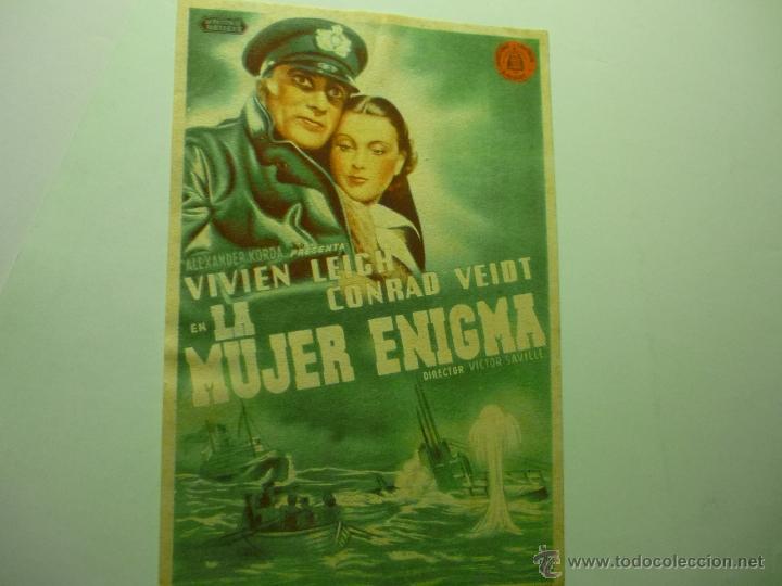Cine: programa la mujer enigma .- vivien leigh - Foto 1