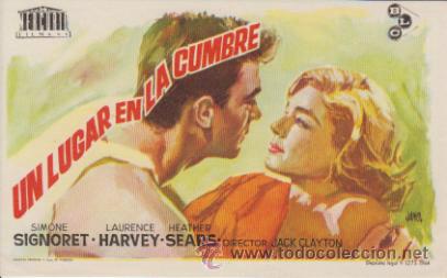  Foglietti di film di film antichi di cinema: Un Lugar en la cumbre. Sencillo de Mercurio. &iexcl;IMPECABLE!