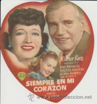 Cine: Siempre en mi coraz&oacute;n. Sencillo troquelado de WB. Cinema Victoria-Cinema Victoria -