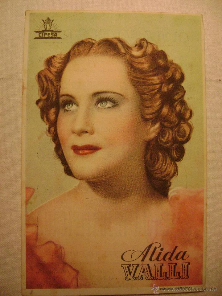 Cine: PROGRAMA DE CINE.CIFESA.ALIDA VALLI.F-934 - Foto 1