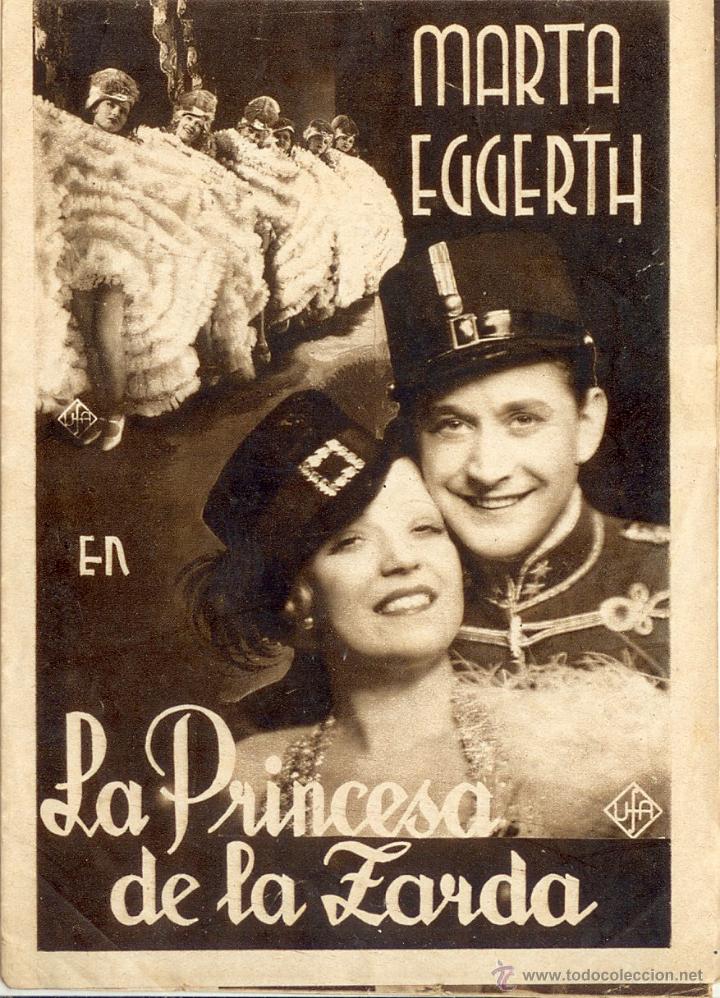 Cine: La Princesa de la Zarda - Programa doble cine 1934 - Foto 1
