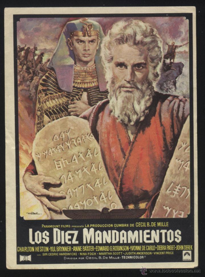 Cine: Q-02430- LOS DIEZ MANDAMIENTOS (The Ten Commandments) Charlton Heston - Yul Brynner - Anne Baxter