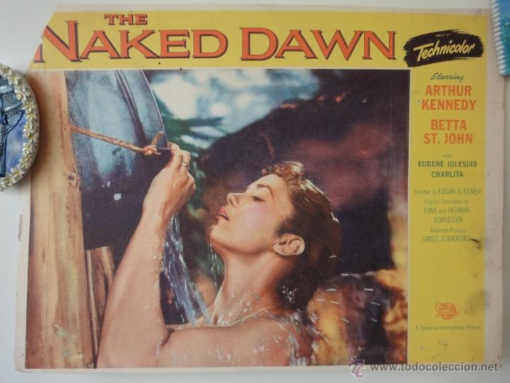 Folhetos de m&atilde;o de filmes antigos de cinema: Cartel Original The Naked Dawn Betta St John Arthur Kennedy Betta St John Edgar G Ulmer 55 Universal