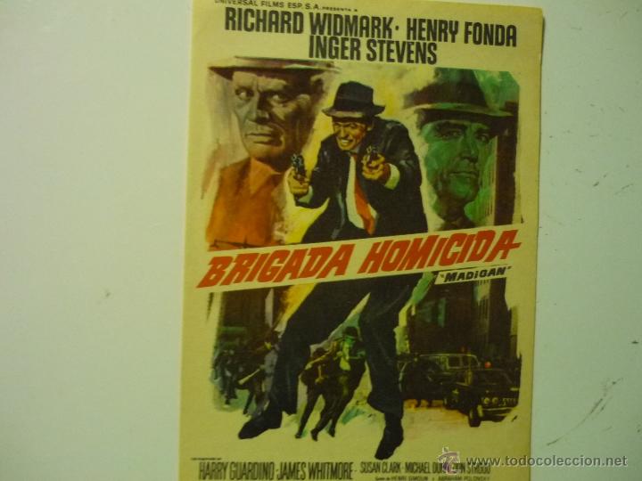 Cine: PROGRAMA BRIGADA HOMICIDA-RICHARD WIDMARK - Foto 1