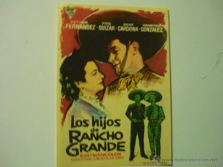 Cine: PROGRAMA LOS HIJOS DE RANCHO GRANDE- TITO GUIZAR- - Foto 1