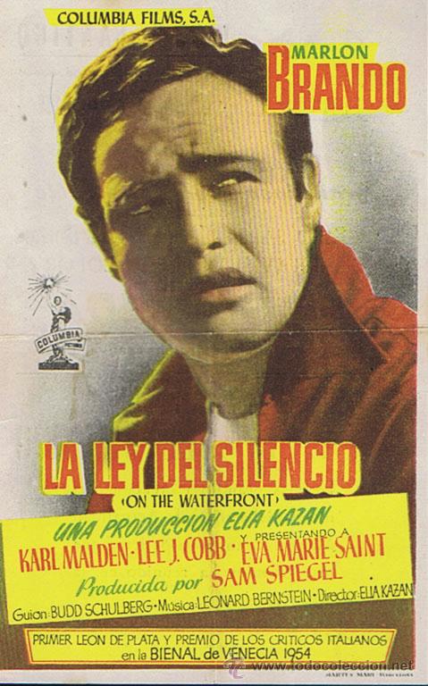 Cine: LA LEY DEL SILENCIO - Director: Elia Kazan - Actores: Marlon Brando, Karl Malden .../ Cine Atlantic