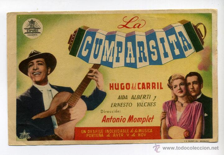 Cine: LA CUMPARSITA, con Hugo del Carril. - Foto 1