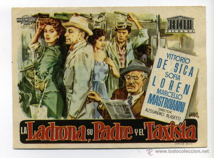 Cine: LA LADRONA, SU PADRE Y EL TAXISTA, con Sof&iacute;a Loren.