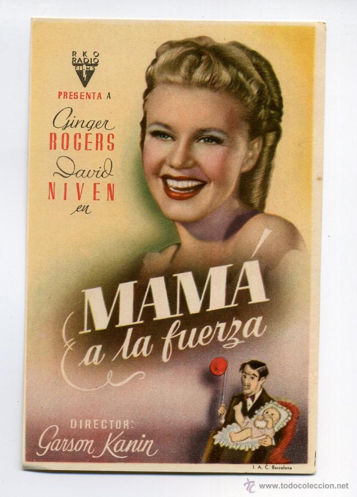 Cine: MAM&Aacute; A LA FUERZA, con Ginger Rogers. - Foto 1