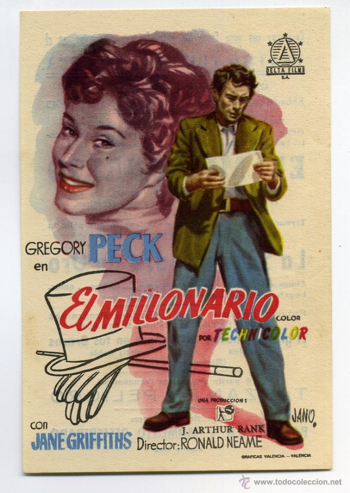 Cine: EL MILLONARIO, con Gregory Peck.