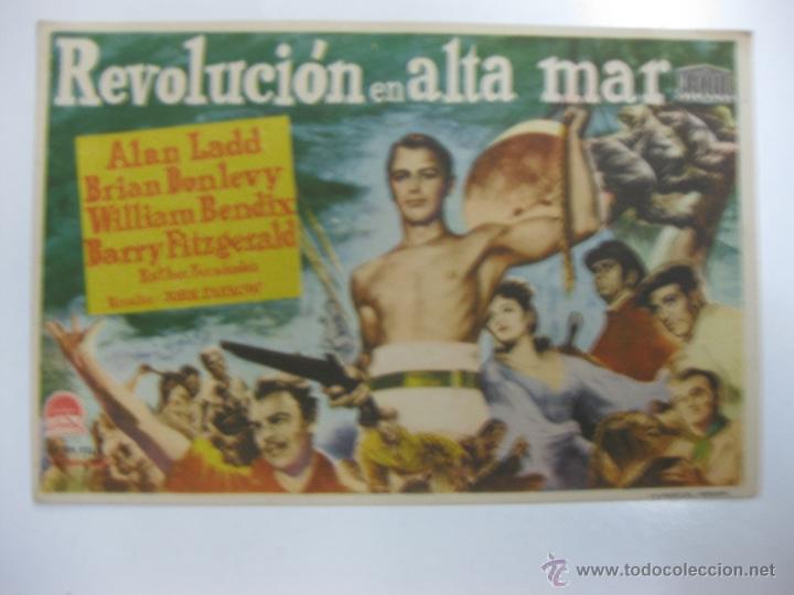 Cine: PROGRAMA CINE.- REVOLUCION EN ALTA MAR. ALAN LADD.  PARAMOUNT - Foto 1