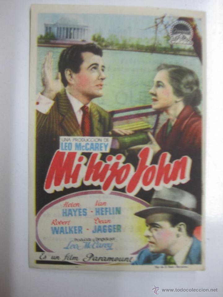 Cine: PROGRAMA CINE.- MI HIJO JOHN. HELEN HAYES, VAN HEFLIN. PARAMOUNT - Foto 1