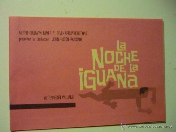 Cine: programa doble la noche de la iguana -richard burton-ava gardner -PUBLICIDAD
