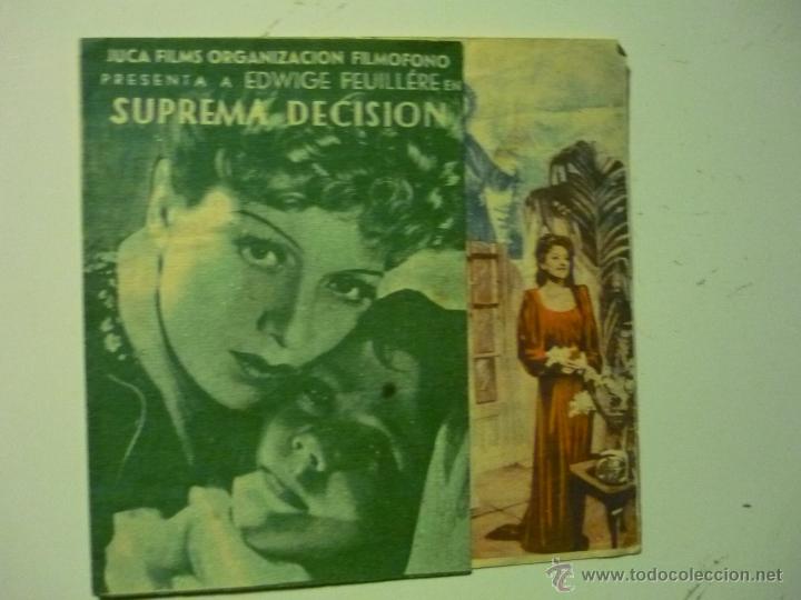 programa doble suprema decision .-edwige feuillere publicidad