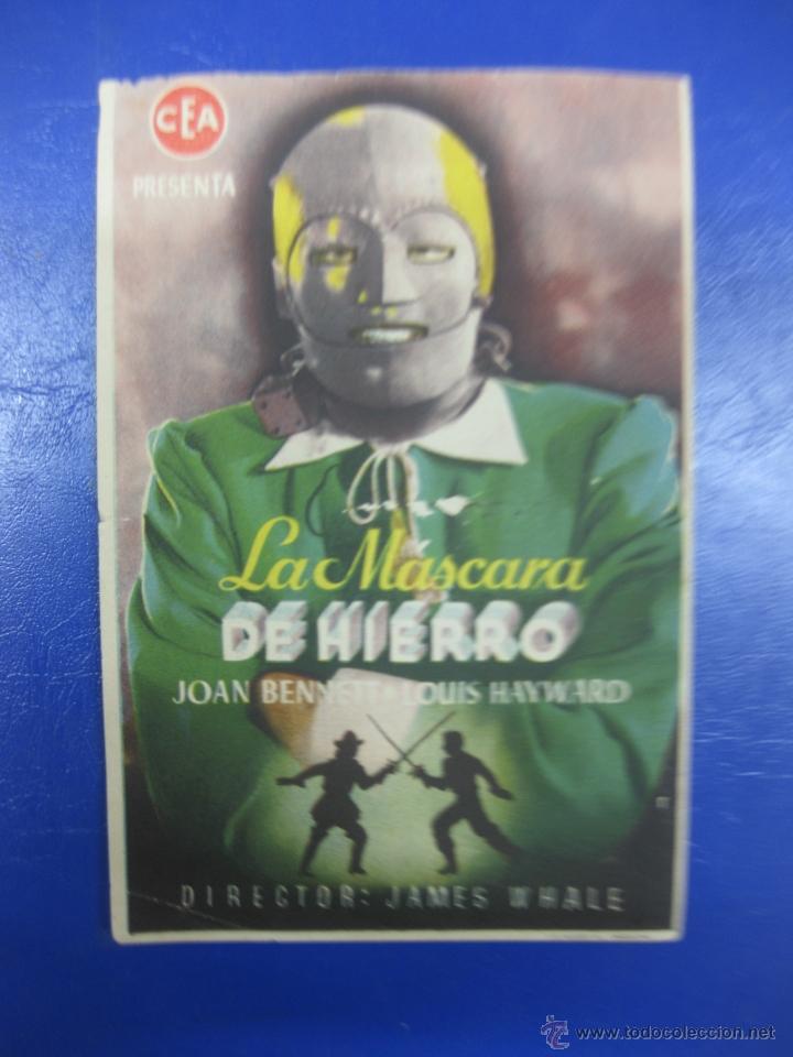 Cine: PROGRAMA CINE.- LA MASCARA DE HIERRO. JOAN BENNETT, LOUIS HAYWARD. CEA.. - Foto 1