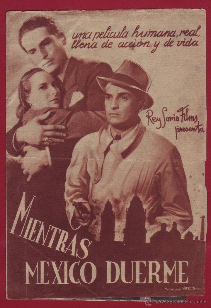 Cine: PROGRAMA DE MANO - MIENTRAS MEXICO DUERME - Foto 1