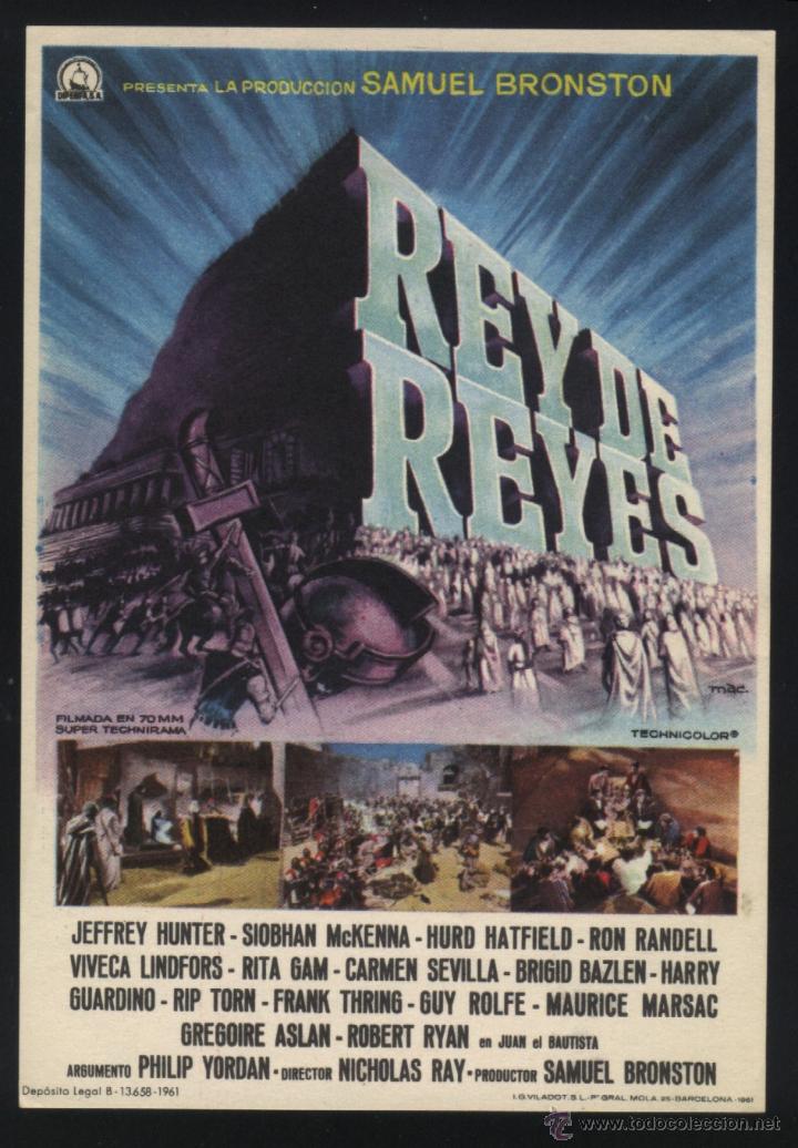 Cine: Q-02578- REY DE REYES (King of Kings) Jeffrey Hunter - Robert Ryan - Carmen Sevilla