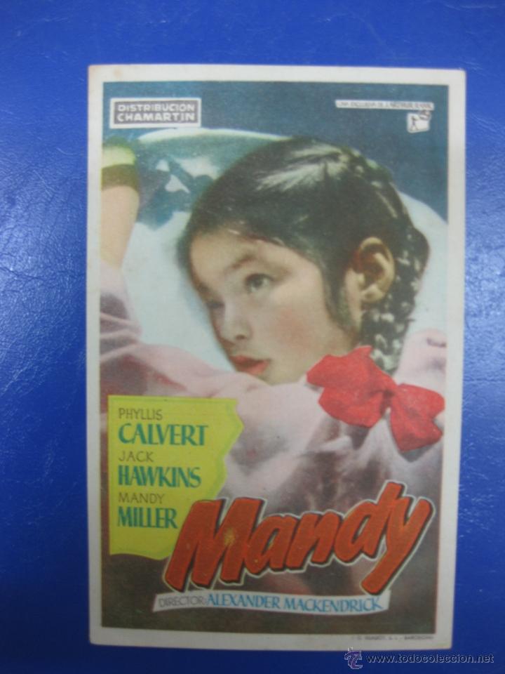 Cine: PROGRAMA CINE.- MANDY. PHYLLIS CALVERT, JACK HAWKINS, MANDY MILLER. - Foto 1