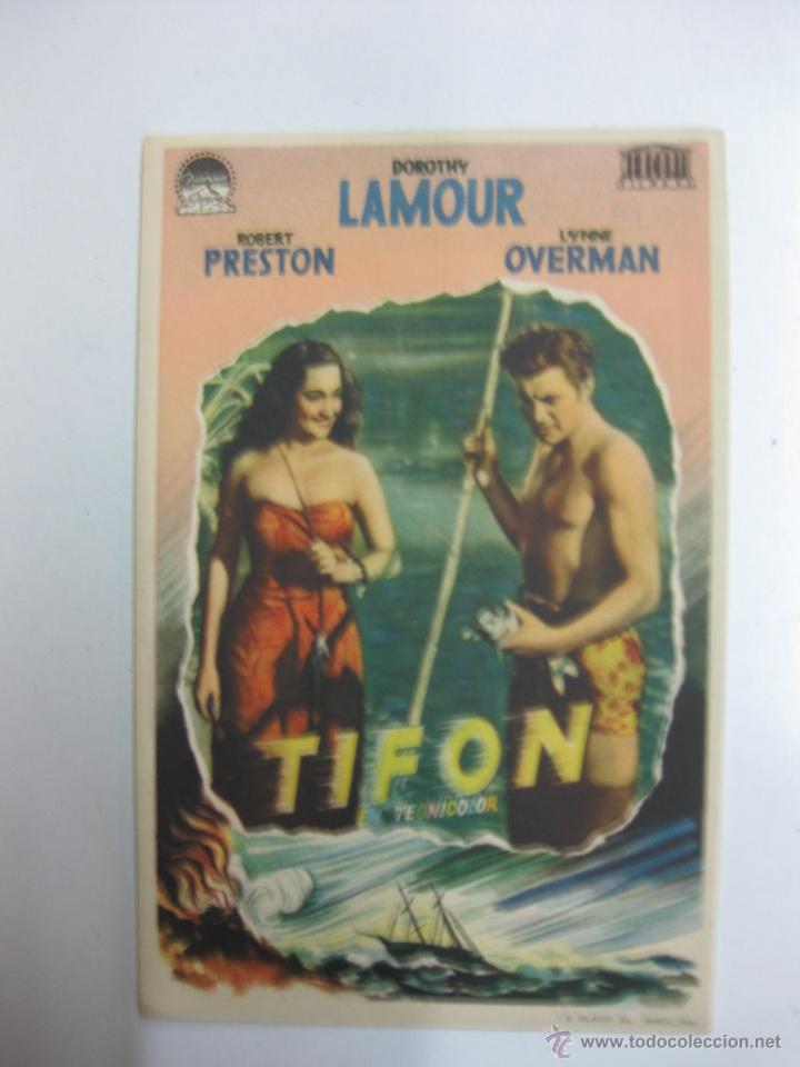 Cine: PROGRAMA DE CINE. DOROTHY LAMOUR,ROBERT  PRESTON.PARAMOUNT FILMS. - Foto 1