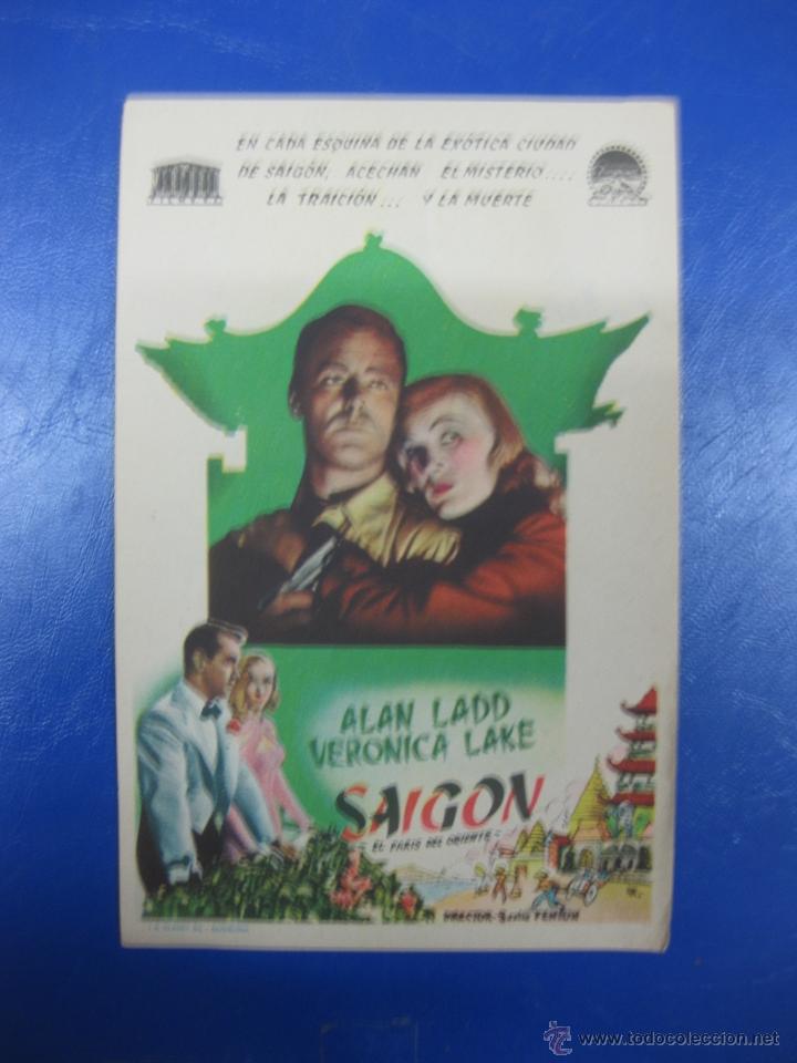 Cine: PROGRAMA CINE.- SAIGON. ALAN LADD, VERONICA LAKE. PARAMOUNT.. - Foto 1