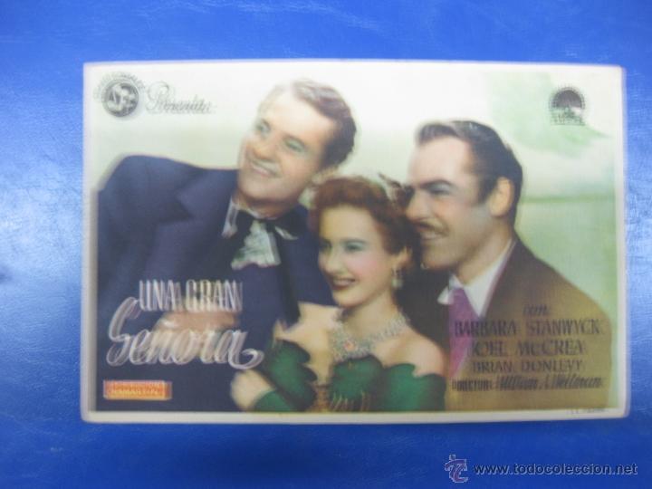 Cine: PROGRAMA CINE.- UNA GRAN SE&Ntilde;ORA. BARBARA STANWICK, JOEL McCREA. PARAMOUNT. - Foto 1