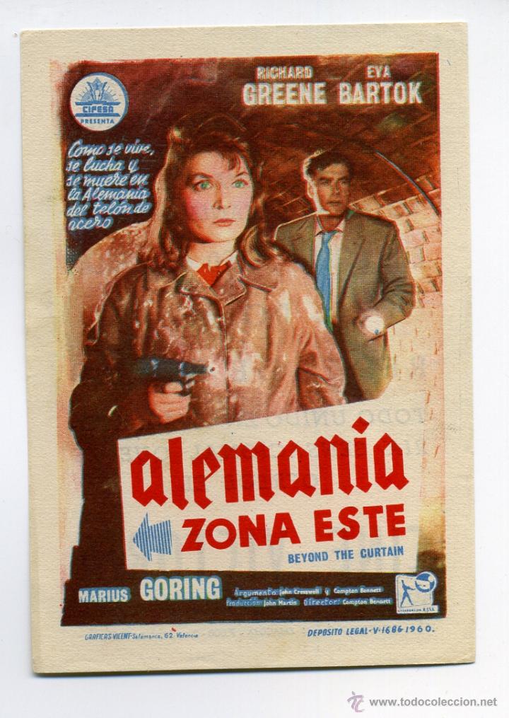 Cine: ALEMANIA ZONA ESTE, con Eva Bartok. - Foto 1