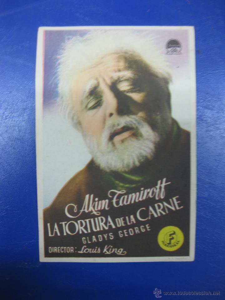 Cine: PROGRAMA CINE.- LA TORTURA DE LA CARNE. AKIM TAMIROFF. PARAMOUNT. - Foto 1