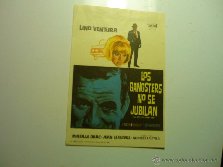 Cine: PROGRAMA LOS GANGSTERS NO SE JUBILAN .-LINO VENTURA - Foto 1