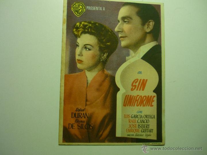 Cine: programa sin nimbre.-  rafael duran -jose isbert- e.guitart - Foto 1