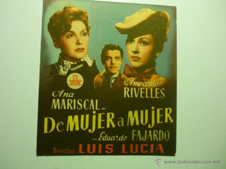 Cine: programa doble de mujer a mujer - ana mariscal .-a.rivelles - Foto 1