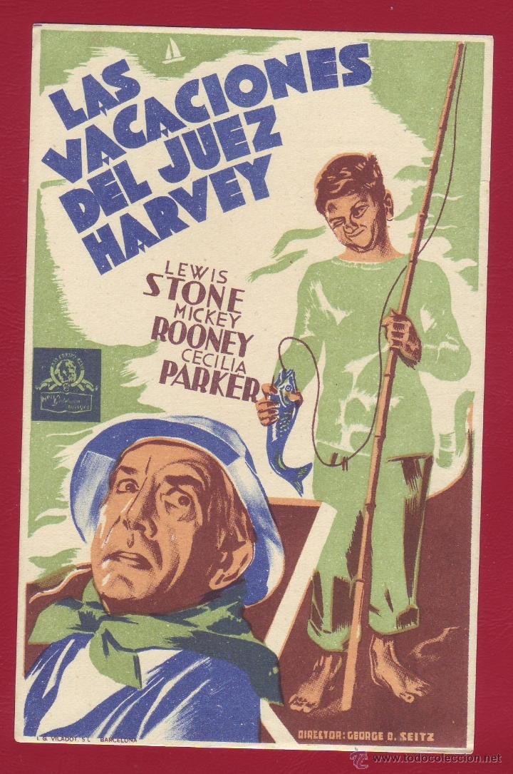 Cine: PROGRAMA DE MANO - LAS VACACIONES DEL JUEZ HARVEY - Foto 1