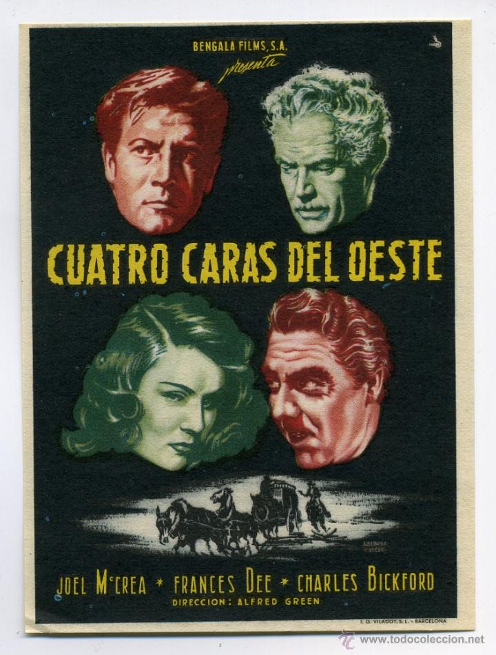 Cine: CUATRO CARAS DEL OESTE, con Joel McCrea. - Foto 1