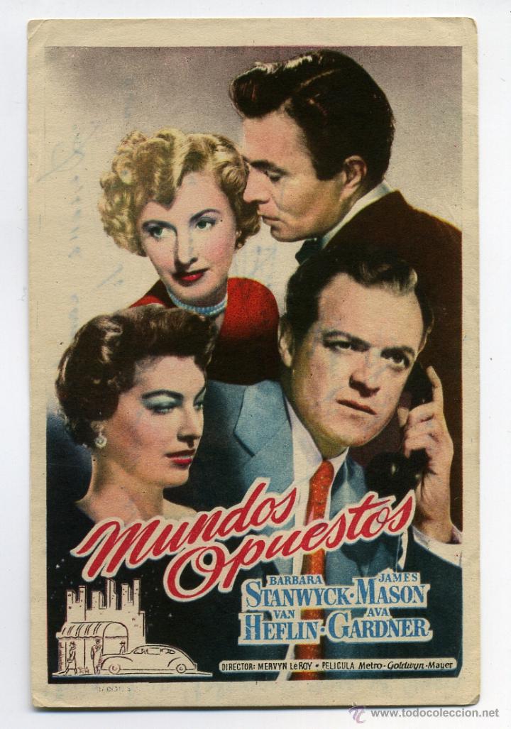 Cine: MUNDOS OPUESTOS, con Ava Gardner.